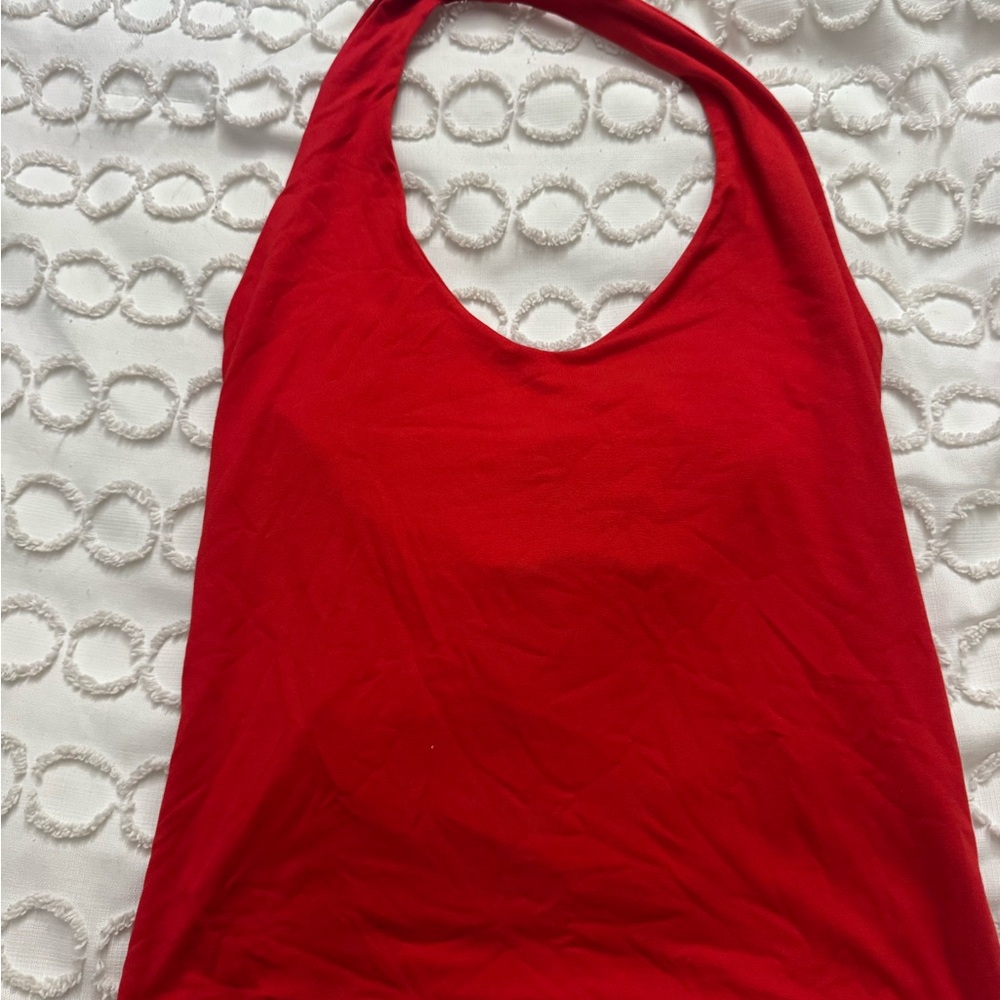 Windsor Vibrant Red Halter Tank Top